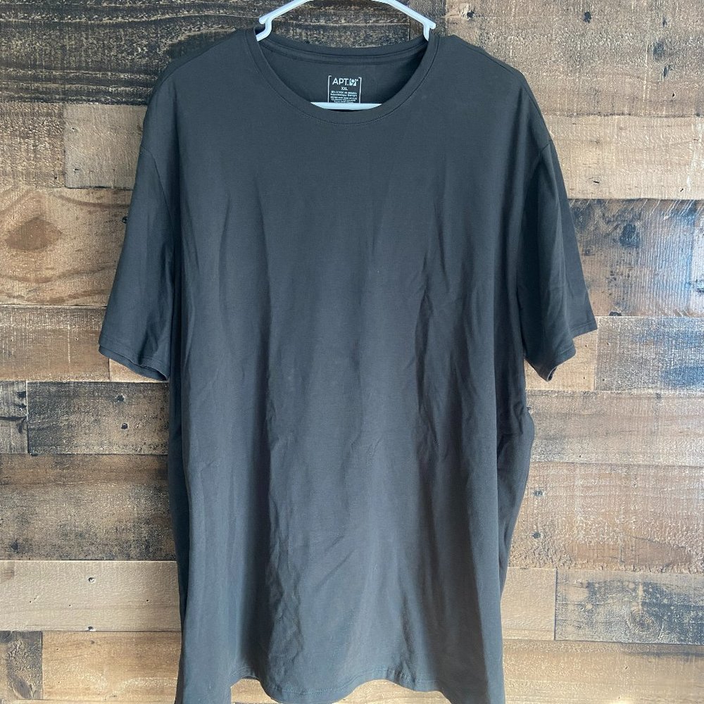 APT.9 Women's Short Sleeve Crew Neck Gray T-Shirt Size XXL NWT Soft & Stretchy